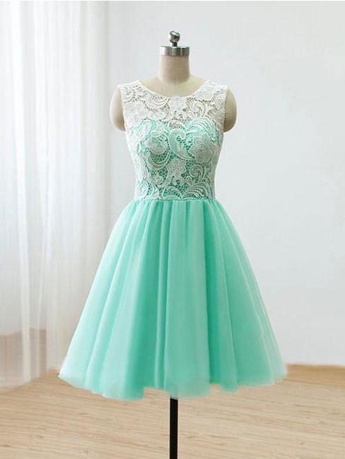 A-line Vintage Short Prom Dresses Cheap Juniors Homecoming Dresses MHL022
