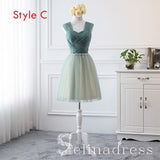 Affordable Green Sage Bridesmaid Dresses Cheap Princess Rhinestone Sash Wedding Party Dresses BRK013|Selinadress