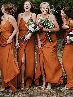 Customized Admirable Bridesmaid Dress Cheap Orange Bridesmaid Dresses BRK015 SELINADRESS Customized Admirable Bridesmaid Dress Cheap Orange Bridesmaid Dresses BRK015 SELINADRESS