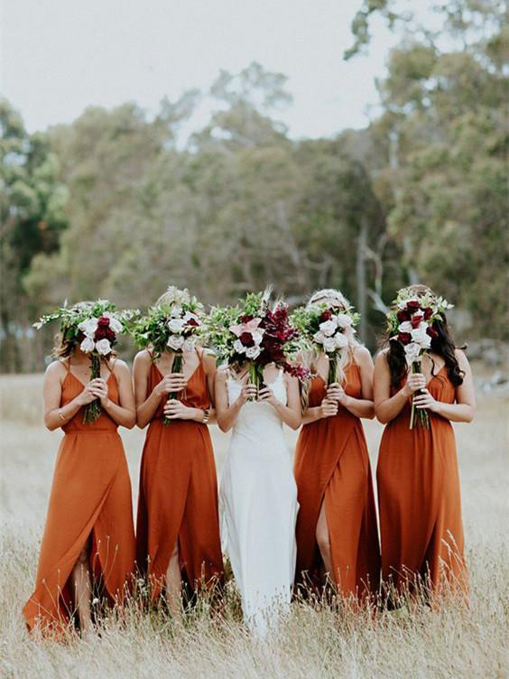 Customized Admirable Bridesmaid Dress Cheap Orange Bridesmaid Dresses BRK015 Customized Admirable Bridesmaid Dress Cheap Orange Bridesmaid Dresses BRK015