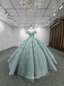 Ball Gown Green Long Prom Dress Unique Formal Dresses MLH06981|Selinadress
