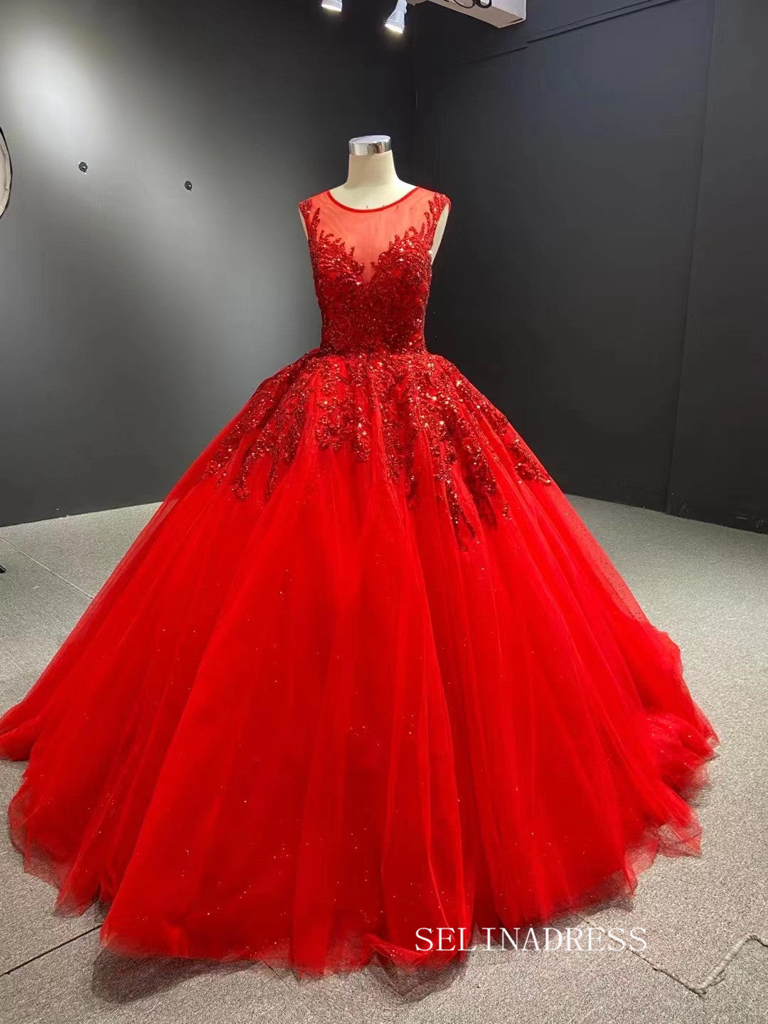 Charming Red Or White Princess V Neck Satin Ball Gown Wedding |  forum.iktva.sa