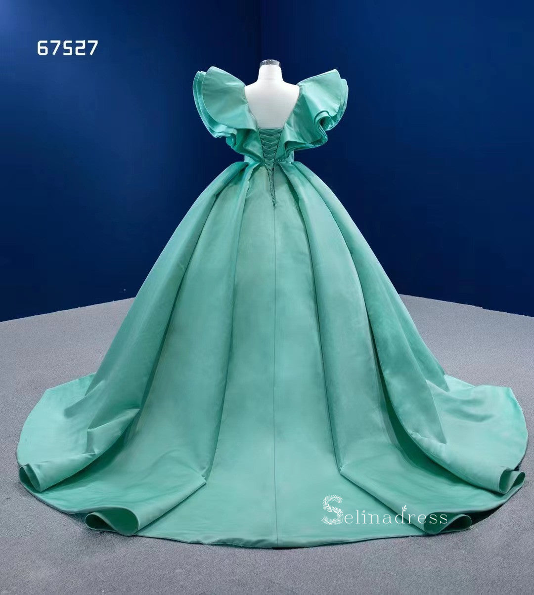 turquoise blue dress for wedding SAMPLE GOWN ONLY "AMALI" Medieval Goddess Bridal Ballgown Set The silhouette follows a sleek sheath line that falls smoothly to the floor Turquoise Beach Wedding Guest Dresses