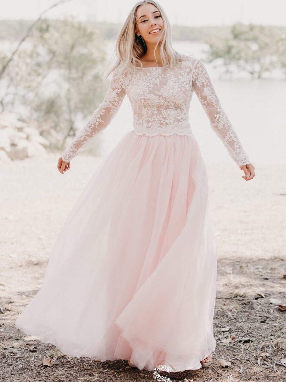 Formal Dress: 7024. Long Bridal Gown, Plunging Neckline, Flowy | Alyce Paris