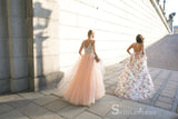 Charming A-line Beaded Long Prom Dress Gorgeous Formal Dress Evening Gowns SED023|Selinadress