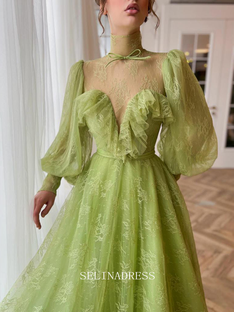 high neck cap sleeve prom dress 2024 Cap Sleeves Jewel Neck Side Slit Prom Dress with Beading Bodice