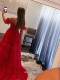 Chic A-line Off-the-shoulder Lilac Long Prom Dresses Ruffles Beaded Long Evening Dress Formal Dresses TKL037|Selinadress