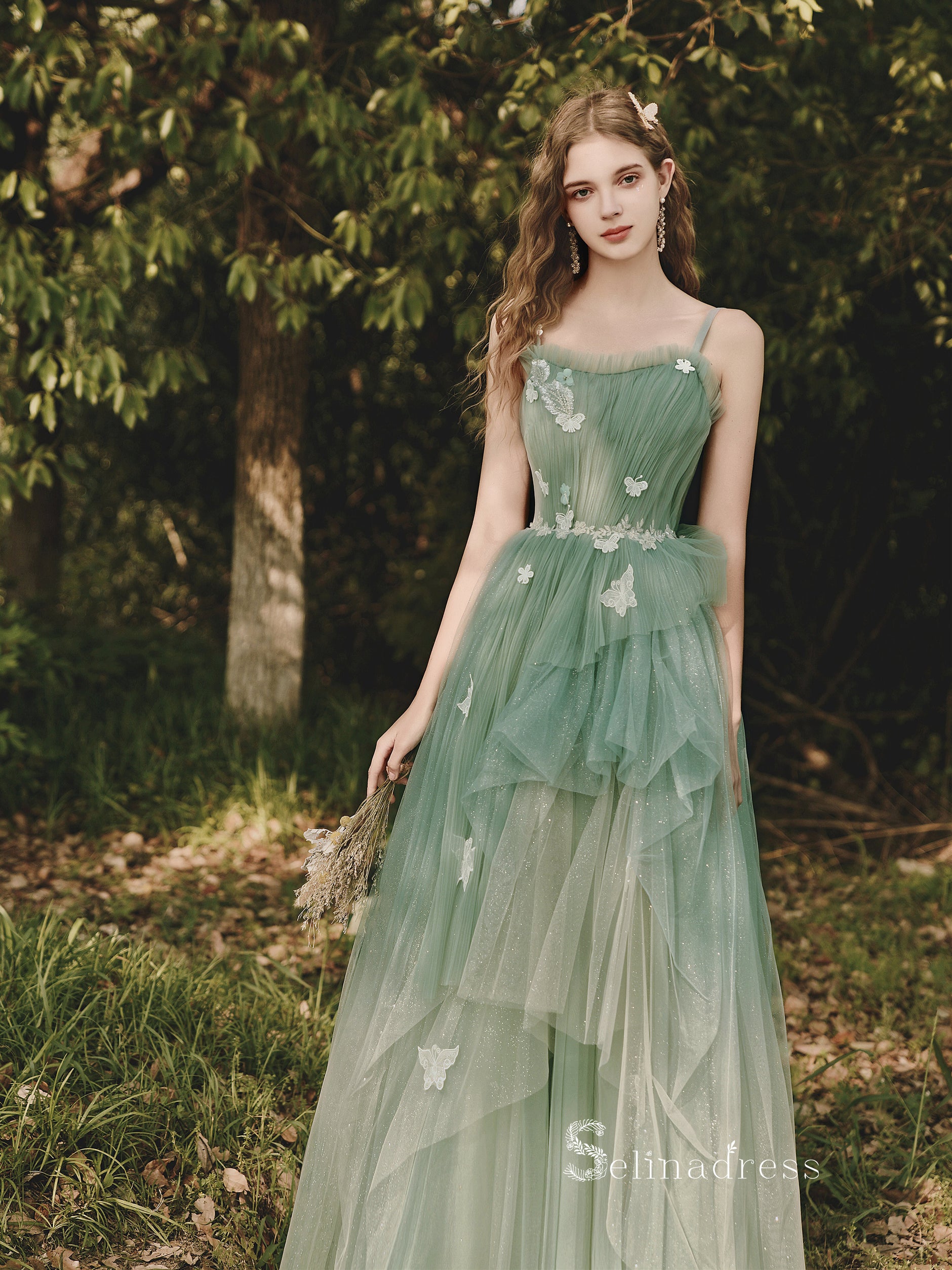 Floral Embroidered Embroidered Tea Length Dress Pale Pink Tulle Prom Dress Women's Floral Embroidery Prom Dress Floral Embroidered Embroidered Tea Length Dress Pale Pink Tulle Prom Dress Women's Floral Embroidery Prom Dress