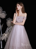 Chic A-line Straples Unique Tea Length Prom Dresses Formal Gowns CBD120