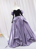 Chic A-line Sweetheart Lavender Cheap Prom Dresses Long Evening Gowns JKR001|Selinadress