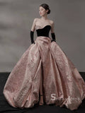 Chic A-line Sweetheart Pink Long Prom Dresses Unique Cheap Evening Dress MSK004|Selinadress