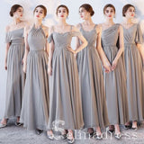Chic Cheap Bridesmaid Dresses Ankle Length Long Bridesmaid Wedding Party Dresses BRK009|Selinadress