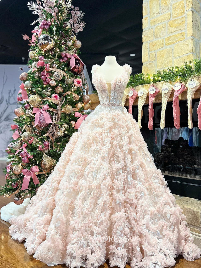 Chic Gorgeous Quinceanera Ball Gown Formal Gown Ruffles Elegant Evenin –  SELINADRESS