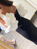 Chic Mermaid Sweetheart Black Beaded Long Prom Dress Elegant Party Dress #lop240|Selinadress