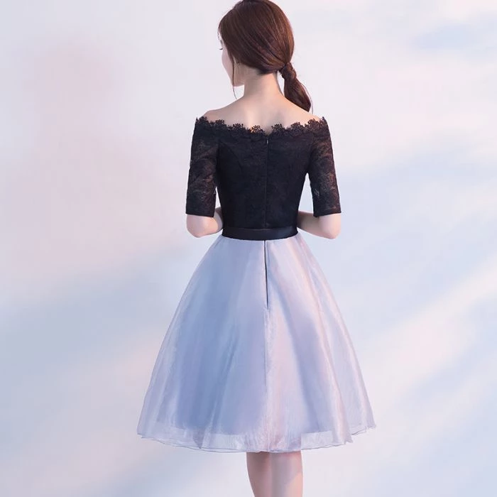 black and white lace homecoming dress Amazon.com: Kivary Women's Short White and Black Lace Prom Homecoming Dresses US 2 : Clothing, Shoes & Jewelry
