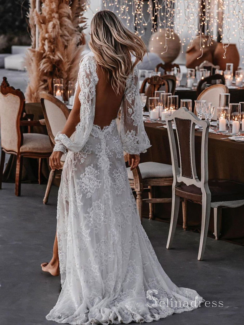 Backless Wedding Dresses SELINADRESS Backless Wedding Dresses SELINADRESS