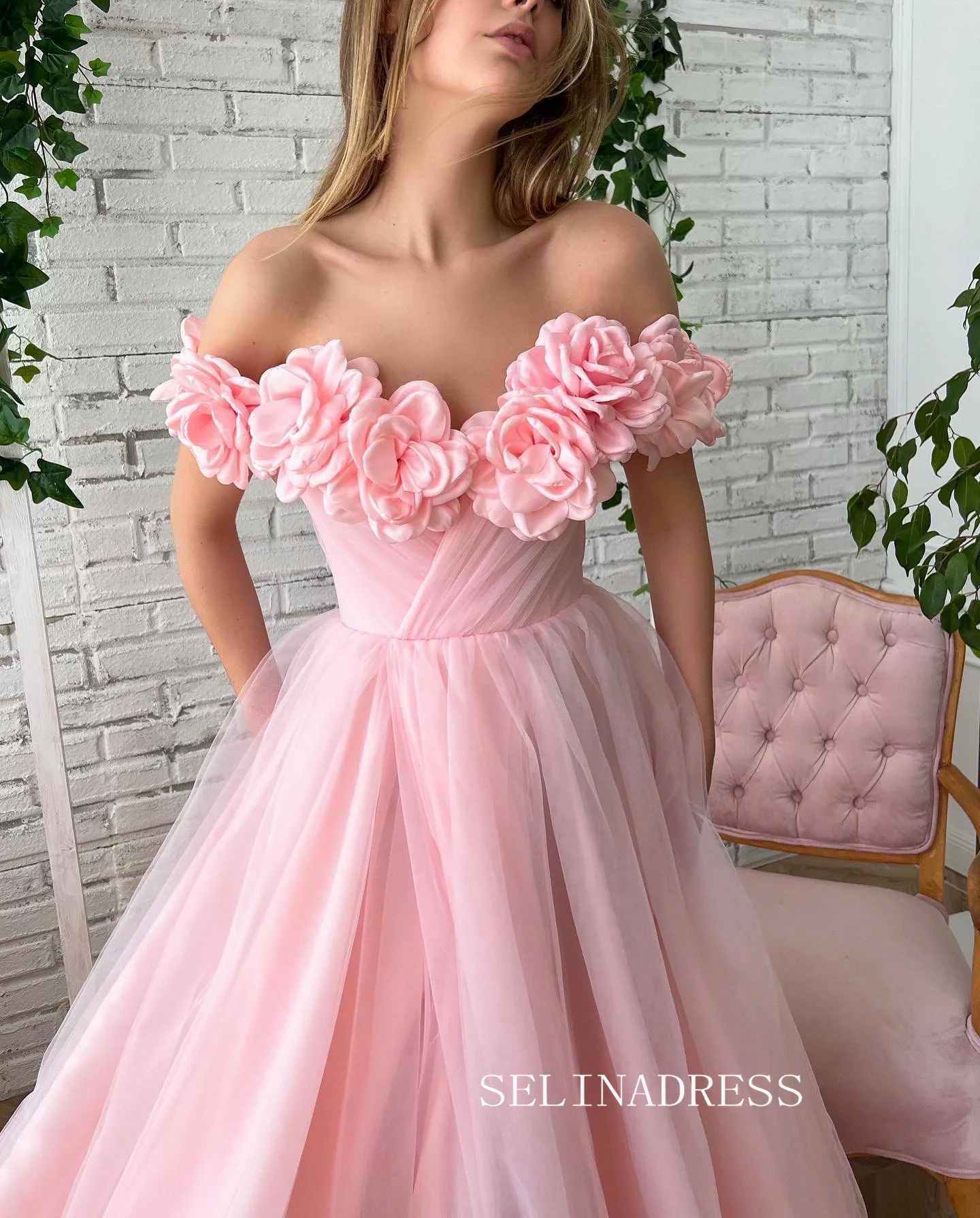 Layla K LK193 3D Floral Applique Quince Ball Gown | Formal Dress Shops
