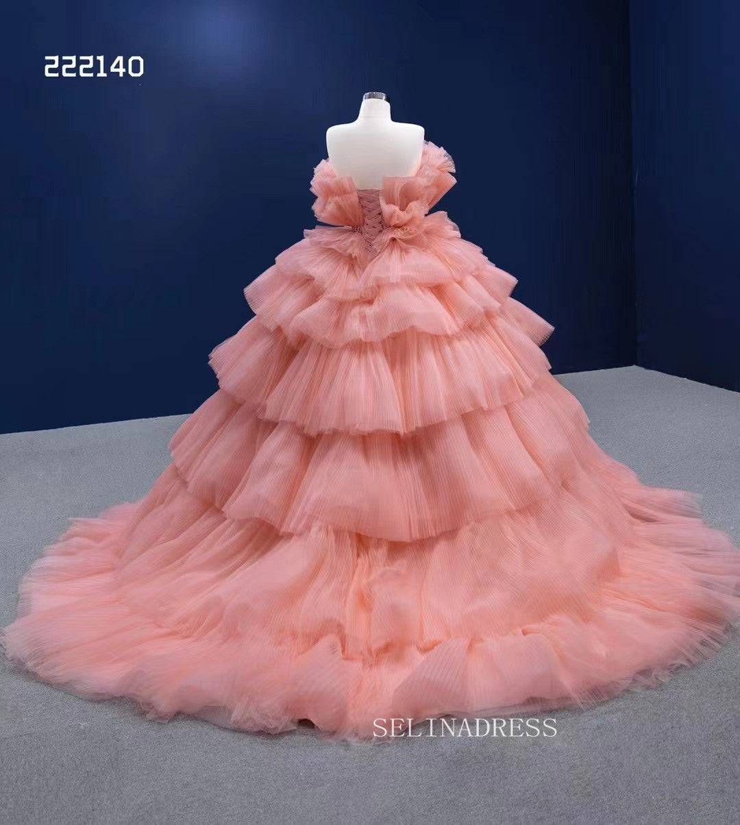 Exclusive Rich Designer Print Pink Color Gown - Clothsvilla