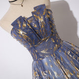 Elegant Strapless Evening Dresses A-Line Princess Beading Glitter Long Formal Dresses #SED200 | Selinadress