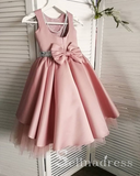 Lovely Pink Beautiful Cheap Weding Little Girl Flower Girl Dresses GRS009|Selinadress
