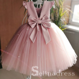Lovely Pink Pretty Cheap Cute Weding Little Girl Flower Girl Dresses GRS008|Selinadress