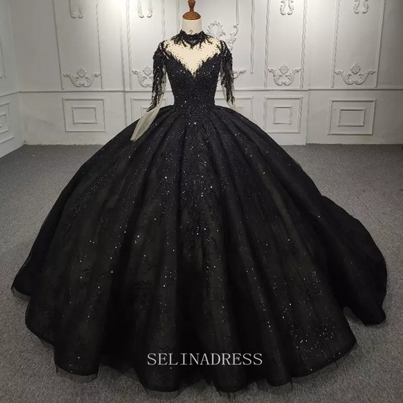 Black Suede Illusion Collared Long Maxi Ball Gown Dress Princess Flower  Girl | eBay