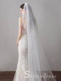 Ivory Tulle Wedding Veils Bridal Cathedral Veil ALC014