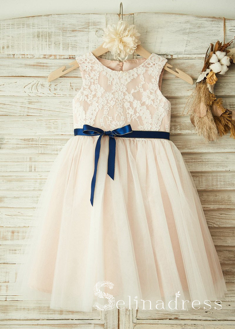 Lovely Pretty Scoop Neck Lace Cheap Wedding Little Girl Flower Girl Dr SELINADRESS Lovely Pretty Scoop Neck Lace Cheap Wedding Little Girl Flower Girl Dr SELINADRESS