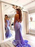 Mermaid Halter Lilac Long Prom Dress Backless Formal Dresses Evening Dress KPY012|Selinadress