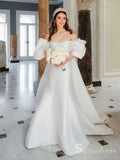 Mermaid Off-the-shoulder Removable Tail Satin Wedding Dress Bridal Gowns MHL1694|Selinadress