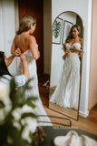 Mermaid Sweetheart Beaded Rustic Wedding Dress Bridal Dresses JKP011|Selinadress