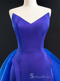 Mermaid V neck Royal Blue Long Prom Dresses Evening Gowns CBD409|Selinadress