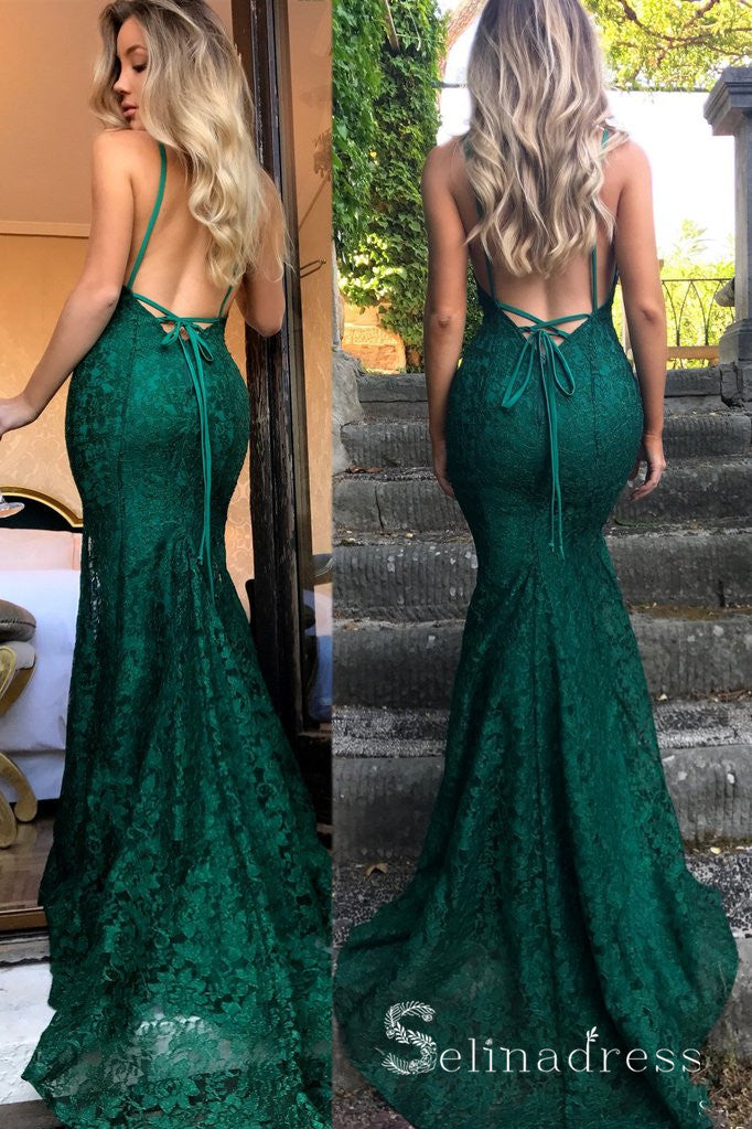 Mermiad Open Back Burgundy Prom Dresses Sexy V neck Lace Long Formal Dress SED113 Mermiad Open Back Burgundy Prom Dresses Sexy V neck Lace Long Formal Dress SED113