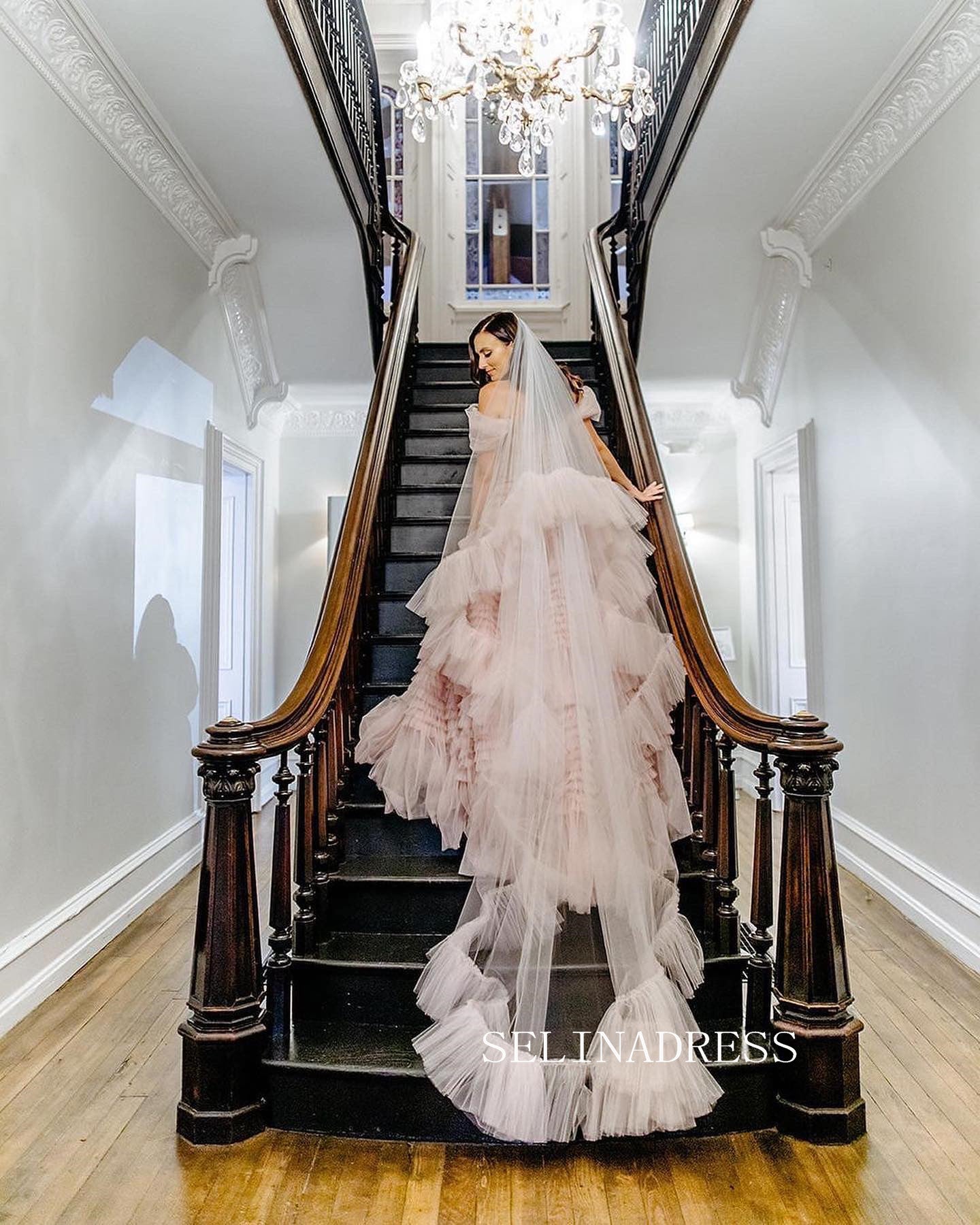 wedding dress with pink underneath 2018 Nude Full Lace pakistani wedding dresses online with Off-Shoulder Neckline, Long Sleeves, Illusion Back, and Underwear Buttons