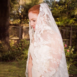 Unique Long Veils Lace With Applique Wedding Veils V03