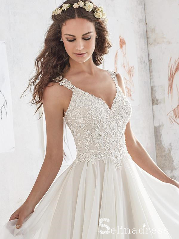 Romantic See Through Wedding Dresses Ivory Lace Wedding Gown SEW034 SELINADRESS Romantic See Through Wedding Dresses Ivory Lace Wedding Gown SEW034 SELINADRESS