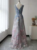 Selinadress 3D Lace Embroidery Long Prom Dress Formal Evening Gowns SC067