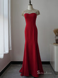 Selinadress Elegant Mermaid Black Long Prom Dress Formal Evening Gowns SC071