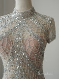 Selinadress Elegant Mermaid High Neck Luxury Prom Dress Formal Evening Gowns SC072