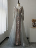 Selinadress Elegant V neck Long Luxury Long Evening Dress Formal Gowns SC088