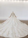 Selinadress illusion Off-the-shoulder Wedding Dress Plus Size Luxury Wedding Gowns SDW007