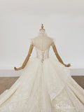 Selinadress illusion Princess High Neck Wedding Dress Luxury Wedding Gowns SDW005