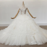 Selinadress illusion Princess Wedding Dress Star Network Luxury Wedding Gowns SDW003