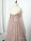 Selinadress Luxury Off-the-shoulder Pink Prom Dress Evening Dress Formal Gown SC0101