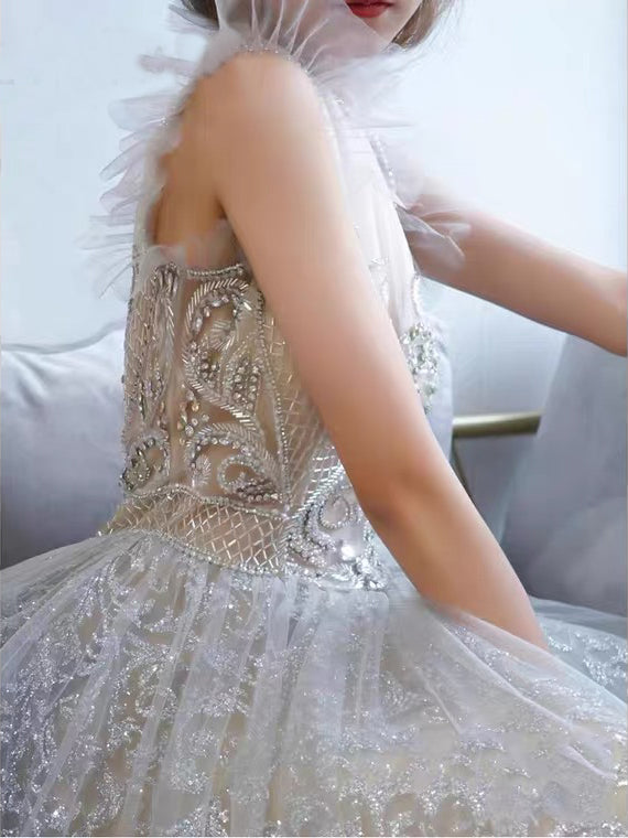 Selinadress Luxury Princess Lace Long Prom Dress Graduation Formal Eve SELINADRESS Selinadress Luxury Princess Lace Long Prom Dress Graduation Formal Eve SELINADRESS