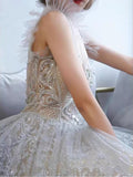 Selinadress Luxury Princess Lace Long Prom Dress Graduation Formal Evening Gowns SC080
