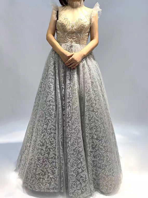 Selinadress Luxury Princess Lace Long Prom Dress Graduation Formal Eve SELINADRESS Selinadress Luxury Princess Lace Long Prom Dress Graduation Formal Eve SELINADRESS