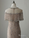 Selinadress Mermaid Scoop Luxury Rhinestone Prom Dress Formal Evening Gowns SC059