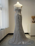 Selinadress Mermiad Luxury Strapless Sparkly Prom Dress Formal Evening Gowns SC054
