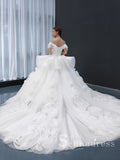 Selinadress Off-the-shoulder White Ball Gown Wedding Dress Luxury Bridal Gowns SPL66956|Selinadress